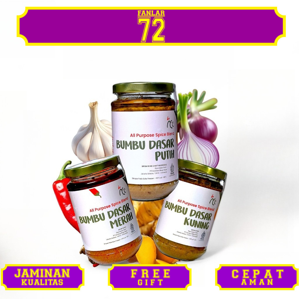 

By NCC Bundling Bumbu Dasar Merah Kuning Putih Masak Makanan Cepat Saji Favorit Premium Termurah