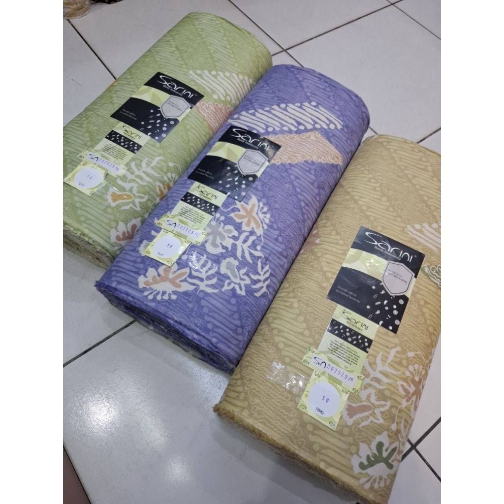 BAHAN BATIK 100% KATUN DOBI SARINI PRIMISIMA // BATIK KATUN DOBI SARINI PREMIUM METERAN // KAIN BATI