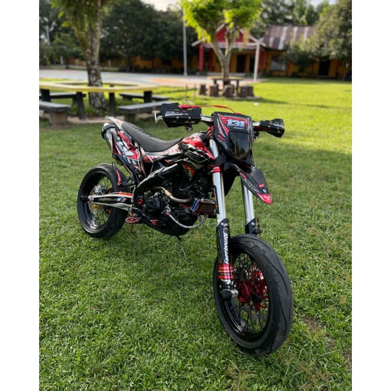 DECAL DTRACKER MERAH FULL CHROME | decal klx bf | decal crf | decal wr | decal gordons ||