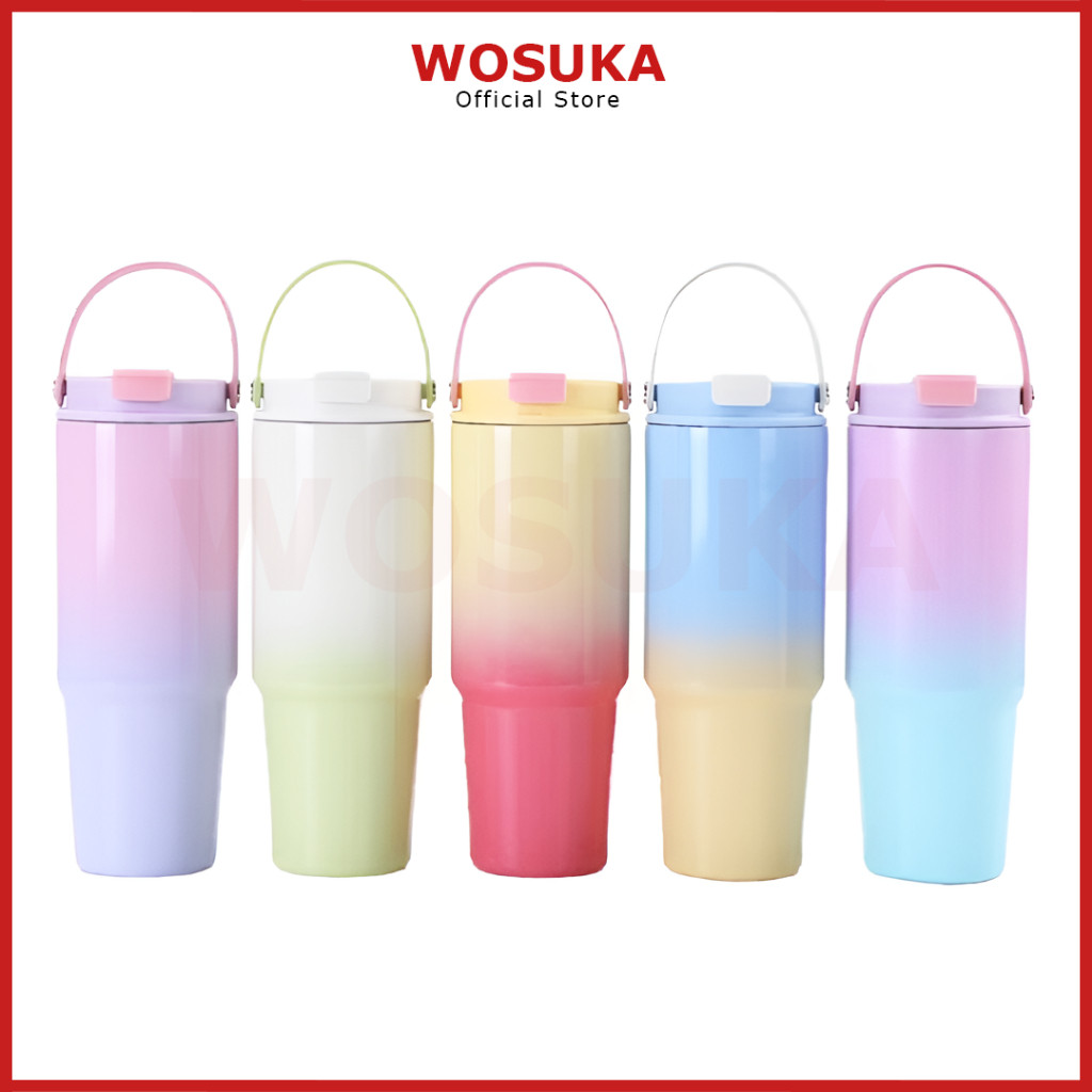 

WOSUKA Tumbler Botol Termos Vacuum Flask Tahan Air Panas & Tahan Air Dingin Coffee & Tea Anak dan Dewasa 890ML - Tumbler Air Panas & Dingin Anak dan Dewasa untuk Kopi & Teh 890 MLMurah