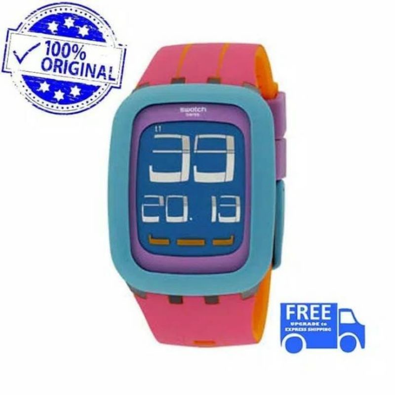 Original 100% Jam Tangan Swatch Surs103 Touch Unisex
