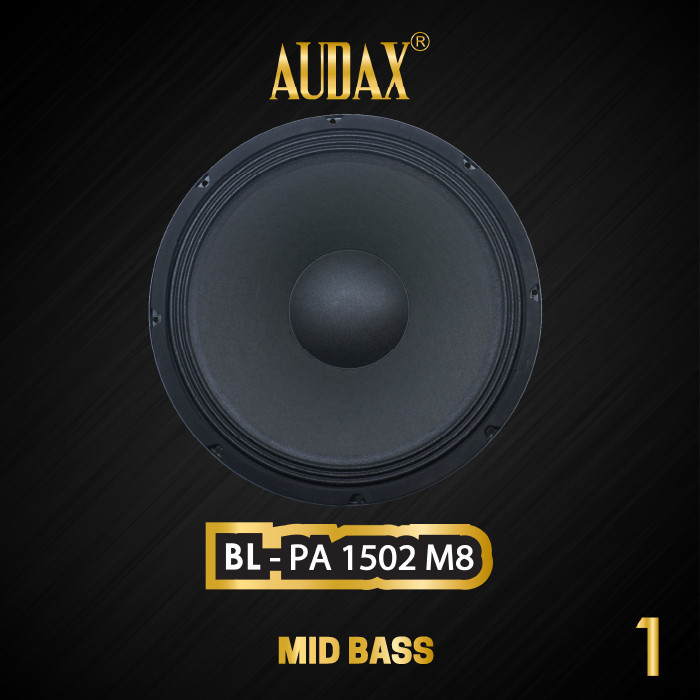 Audax - Speaker Pasif 15" Bell BL-PA 1502 M8 Mid & Bass Transducers