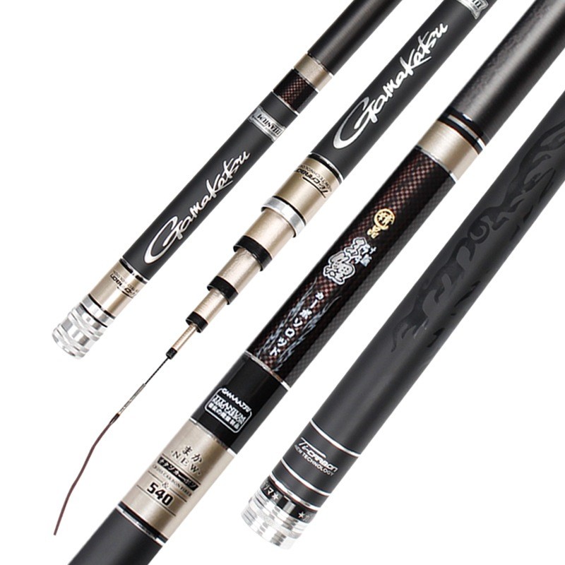 Joran Pancing Tegek Import Gamakatsu Kuat Kaku Ringan 360 - 720