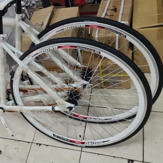 wheelset 700c fixie terpedo Set velg alloy teplek 700c  Best Quality