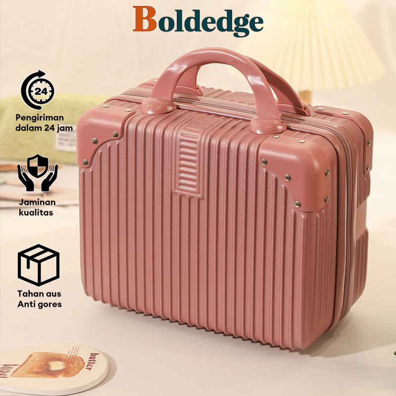BoldEdge koper 14 inch beauty case koper kecil traveling Koper Makeup koper kecil Mini Travel Ringan