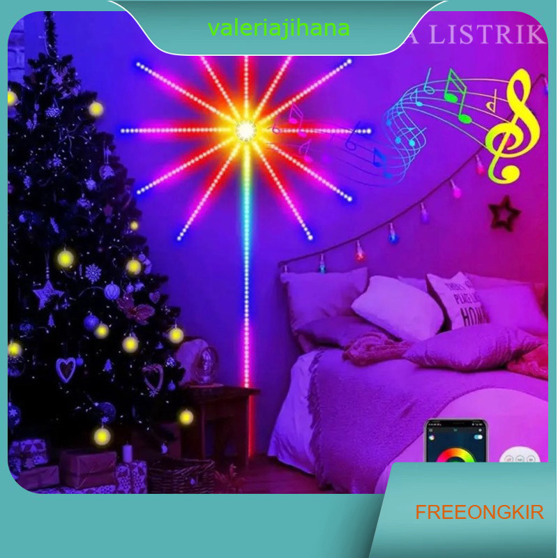 LAMPU LED STRIP MODEL KEMBANG API / ROCKWARE FIREWORK LED MAGIC COLOR LAMP / LAMPU STRIP KEMBANG API
