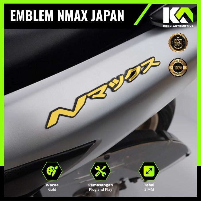 EMBLEM NMAX JAPAN EMBLEM MOTOR BUKAN STIKER TULISAN ALL NMAX JEPANG