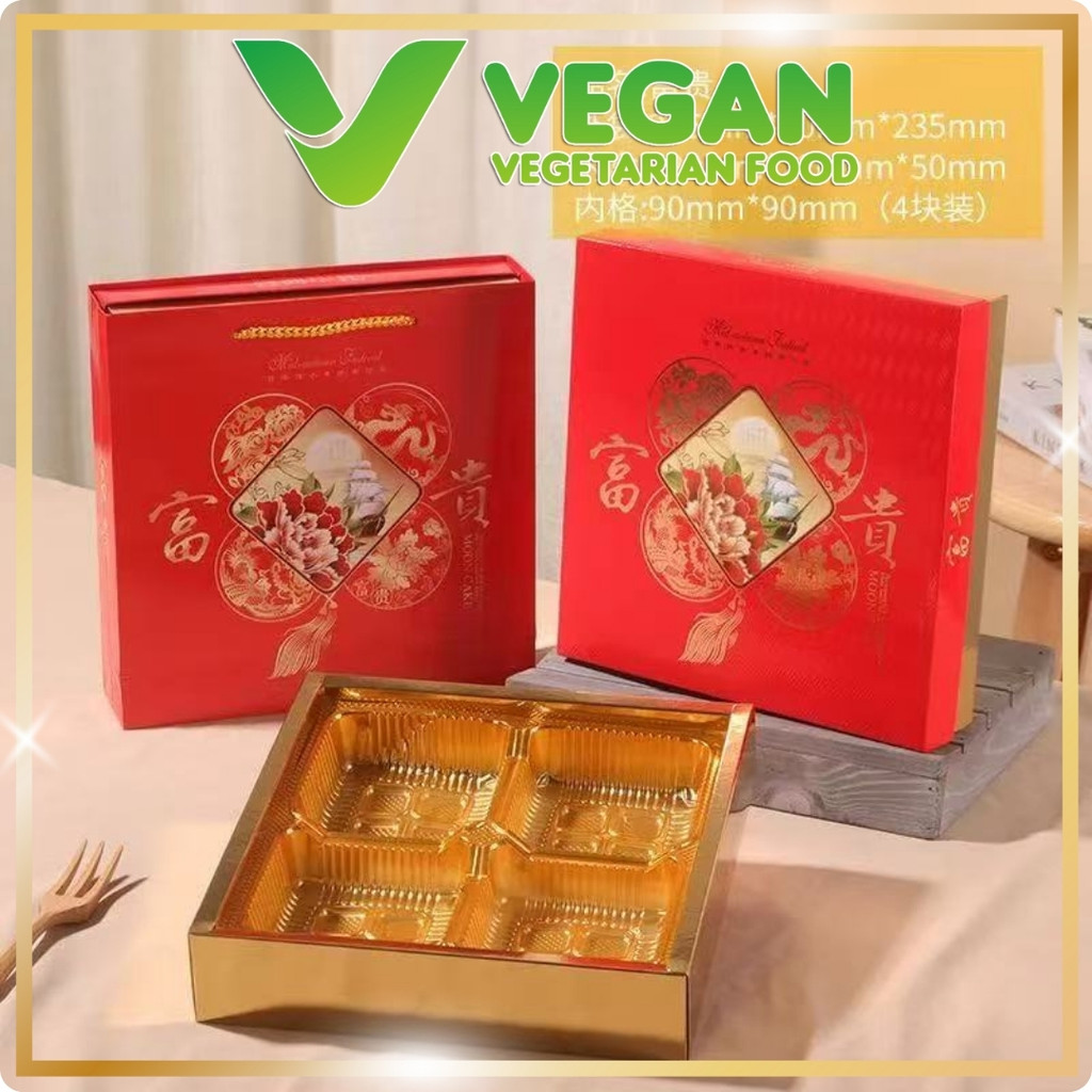 Box Mooncake 150gr Sekat 4 Paket Lengkap