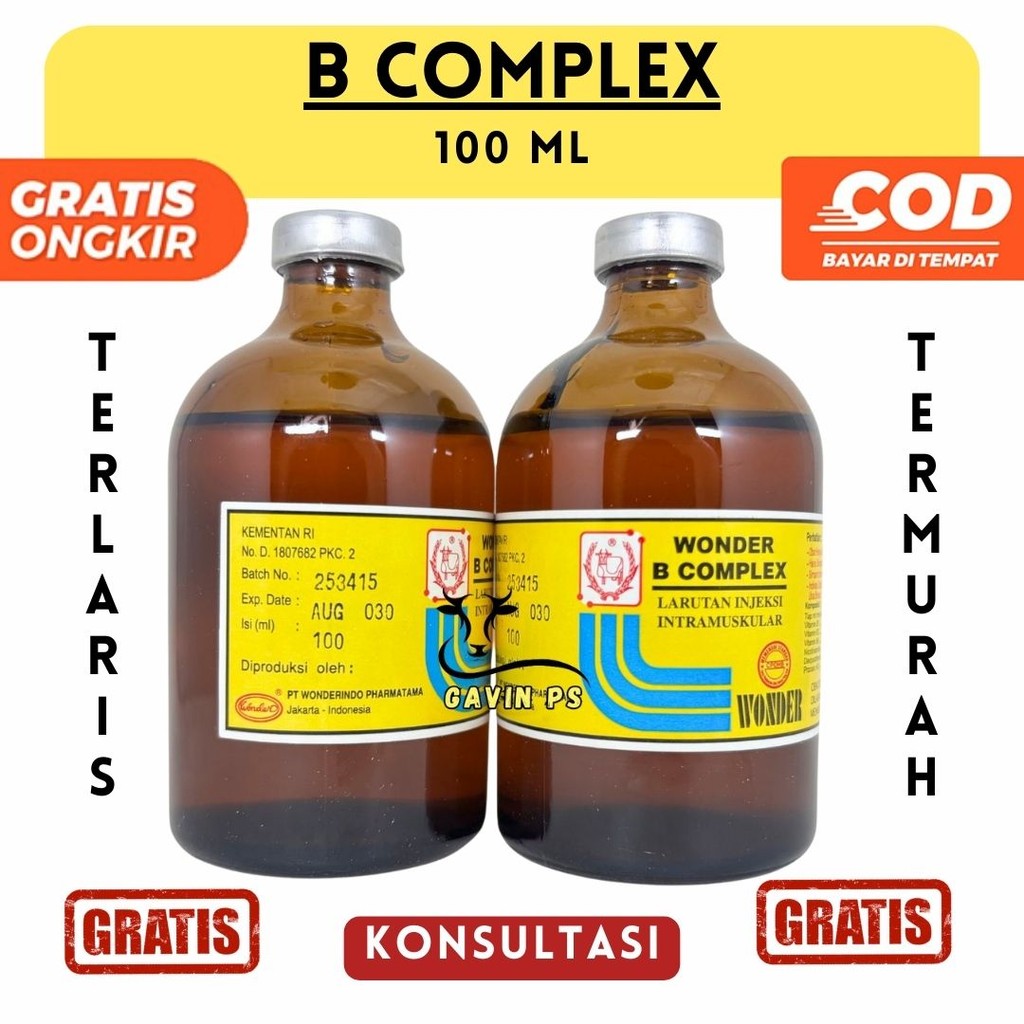 WONDER B COMPLEX 100 ml - Vitamin B Kompleks Hewan