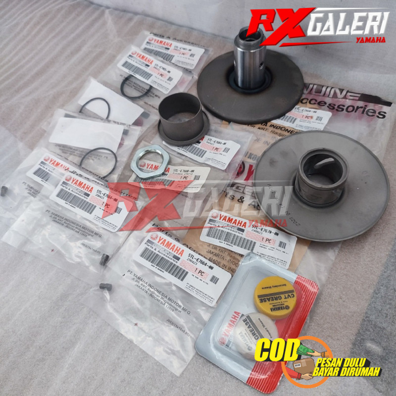 1 SET PULLY ASSY BELAKANG MIO SPORTY SMILE ORIGINAL ORI YAMAHA
