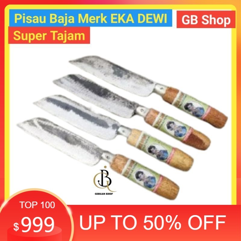 Pisau Dapur murah asli baja merk UD EKA DEWI Best Seller
