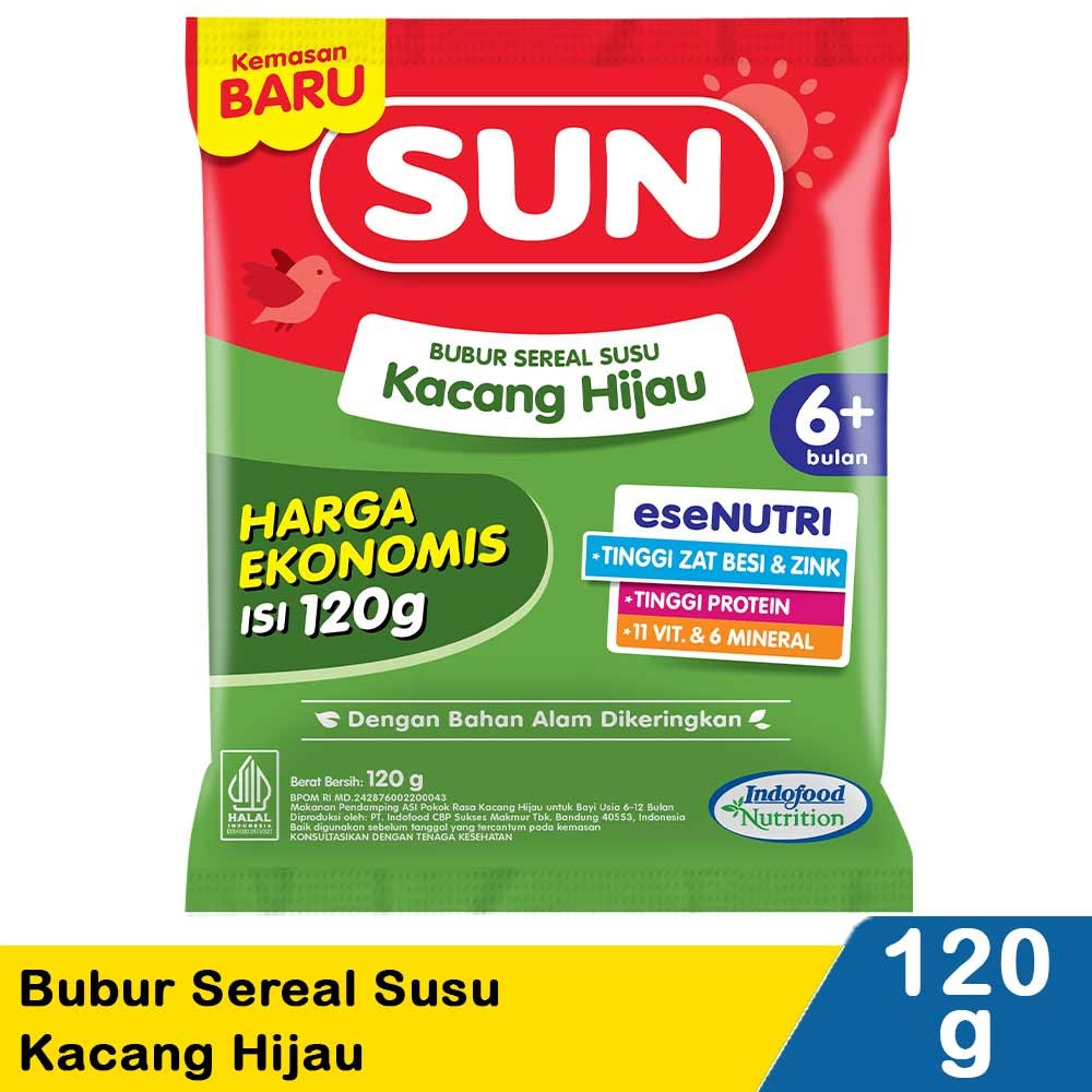 Sun Bubur Susu  Kacang Hijau 120G