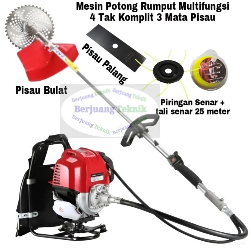 Mesin Pemotong Rumput Multifungsi Fullset 4t 4tak 4 Tak 4 stroke Mesin Potong Rumput Multifungsi 4 T