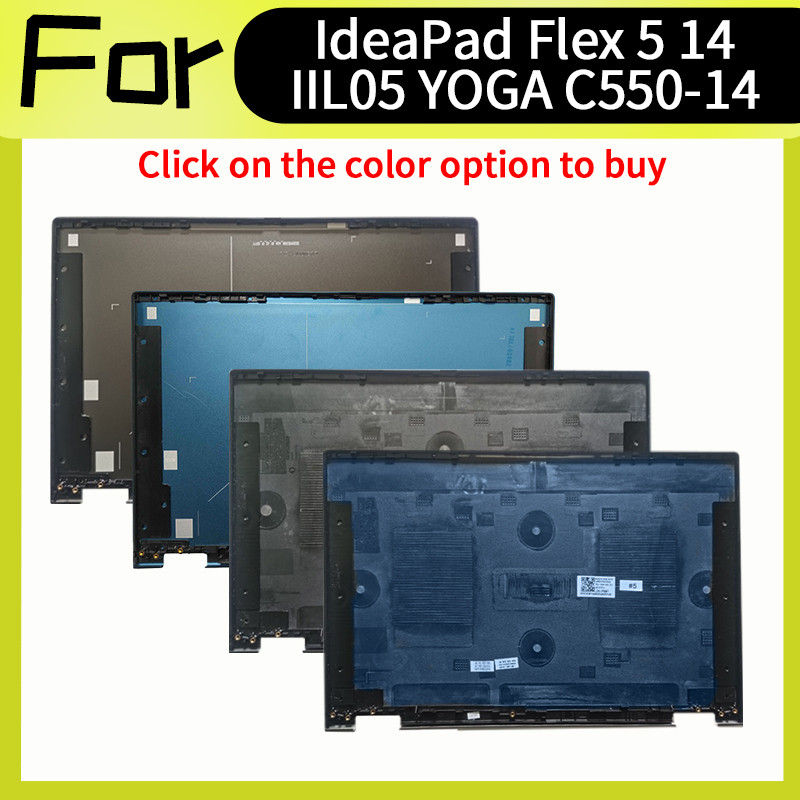 Gray/Blue Laptop Accessorie For Ideapad Flex 5-14IIL05 5 14ARE05 14ITL05 14ALC05 LCD Back Cover Repl