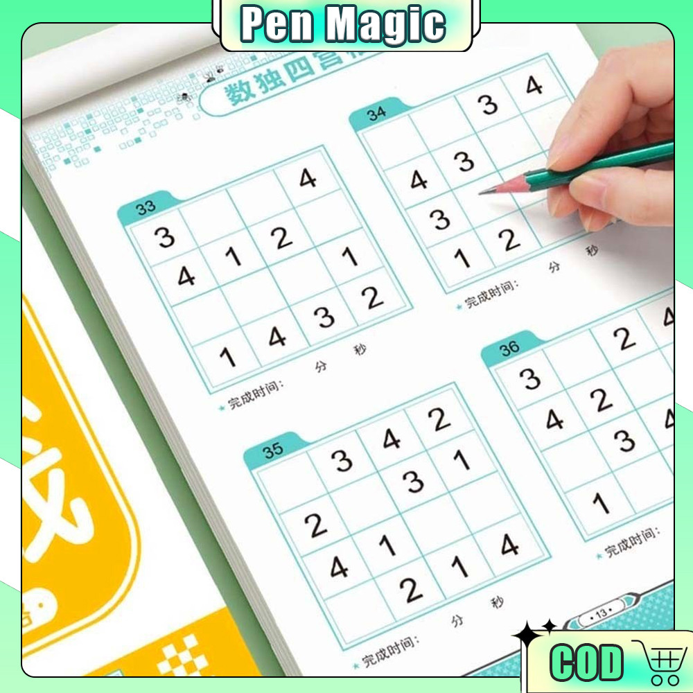 Pertanyaan Sudoku Excellent Brain Twister Buku aktifitas Sudoku Buku Aktivitas Puzzle Sudoku