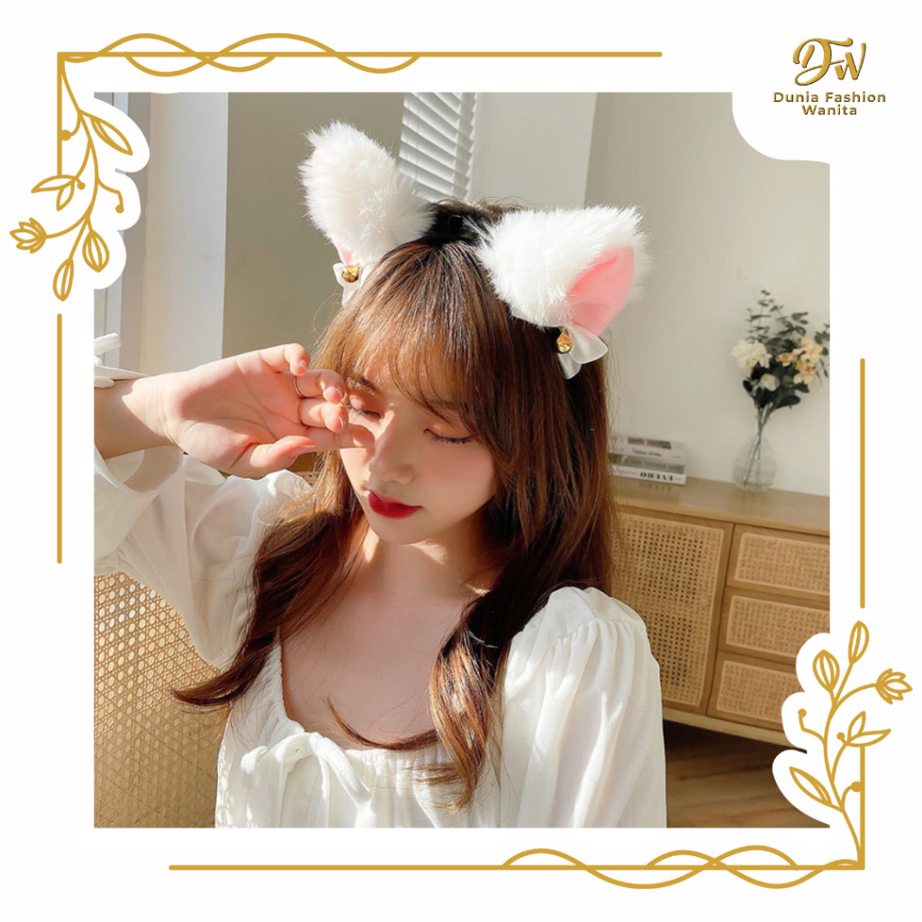 •DFW• Bando Telinga Kucing Nekomimi / Bando Bell Kucing Cosplay