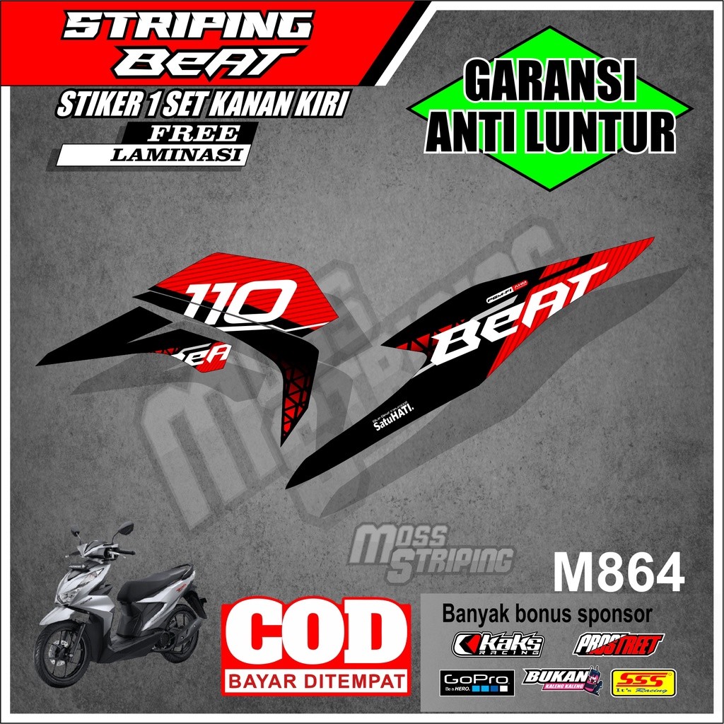 Striping Sticker Stiker Setiker Motor Beat New Beat Deluxe Street New 2020 2021 2022 2023