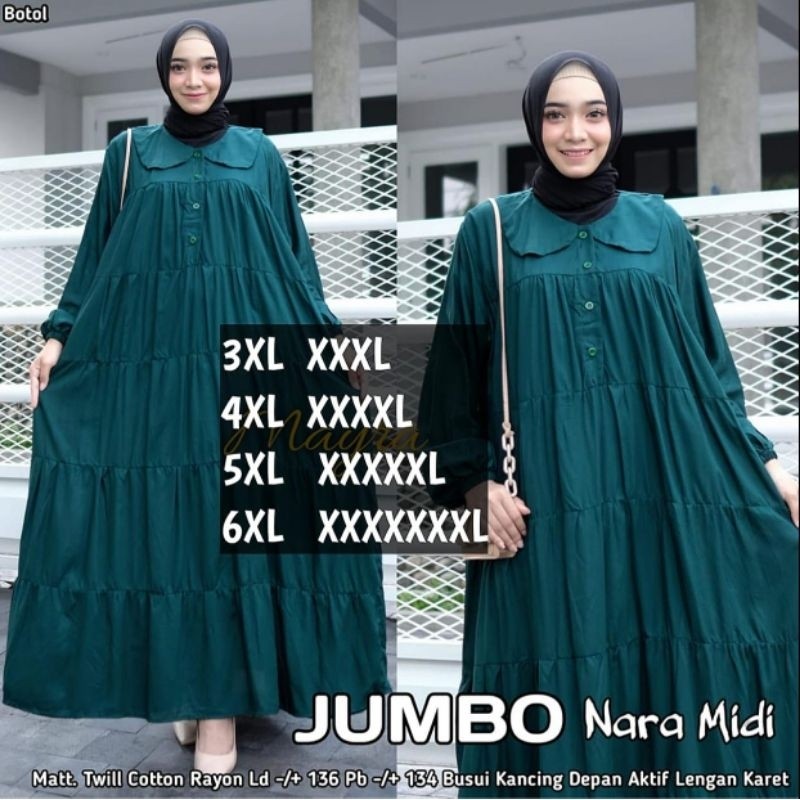 FERTUSHOP  GAMIS LD 150 140 130 NARA DRES~GAMIS ABAYA~GAMIS WANITA MUSLIM SIMPLE JUMBO