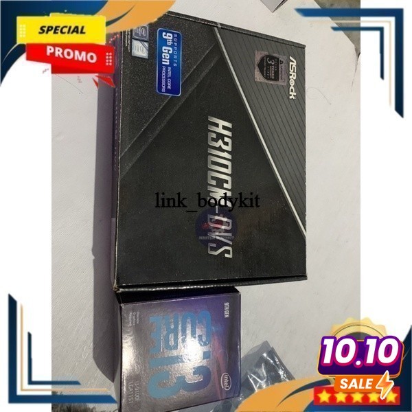 I3 9100F & Asrock H310Cm Fullset  Kuat-Tebal-Lentur Grade A