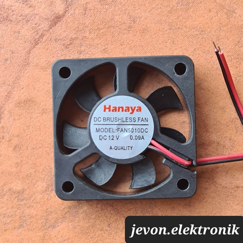 Hanaya DC Brushless Fan 4x4 5x5 12V Kipas 12 V Volt Fan4010DC Fan5010DC