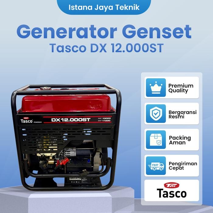 Generator Genset Listrik Gasoline TASCO DX 12000 Mesin Genset Bensin