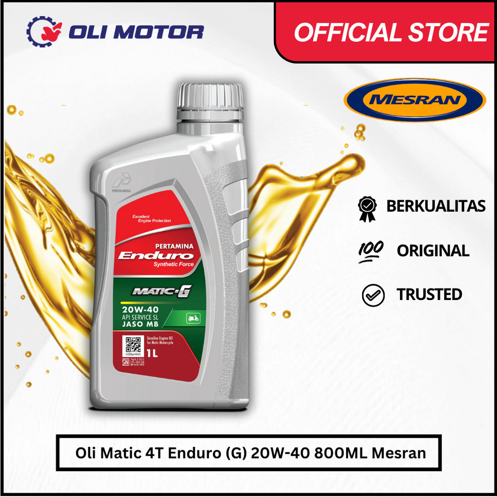 Oli Mesin Motor 4T Matic Enduro (G) 20W-40 800ML MESRAN
