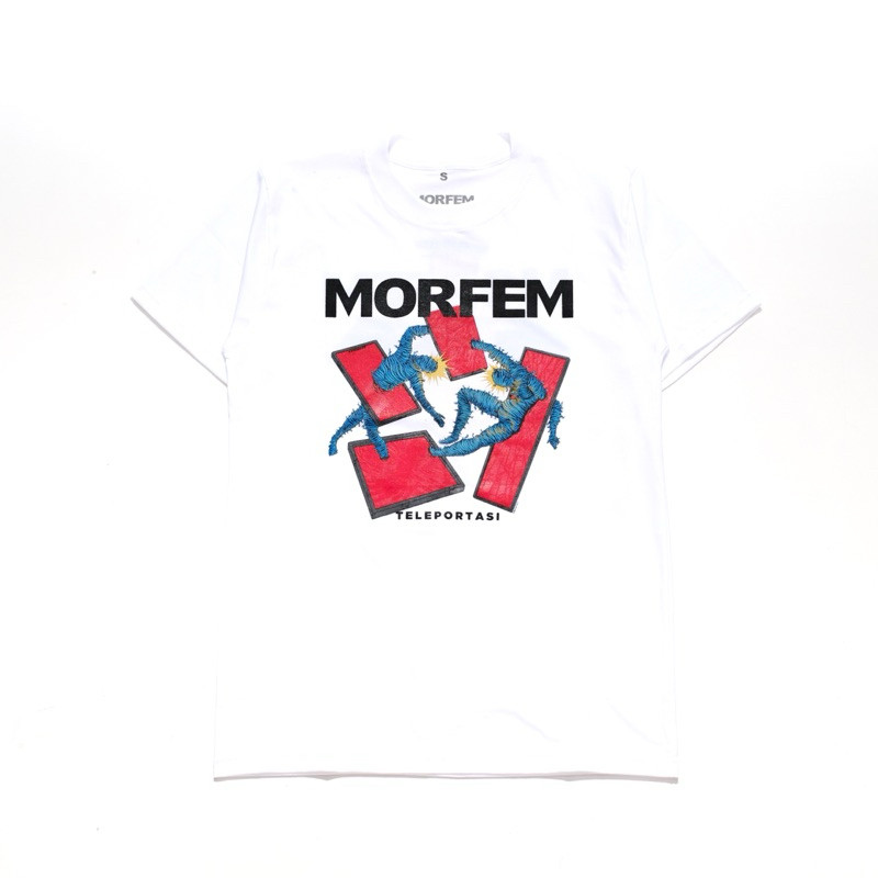 (COD) ORIGINAL tshirt MORFEM - TELEPORTASI (white)