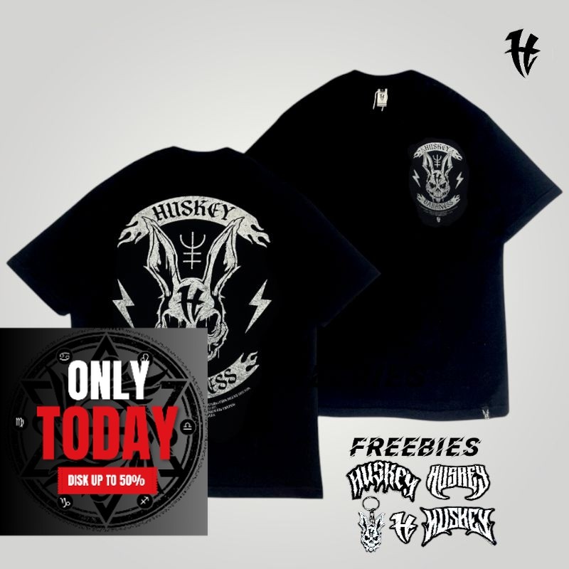 ORI Huskey Clothing - Kaos Distro Pria - Rabbit The Darkness - Huskey Bali