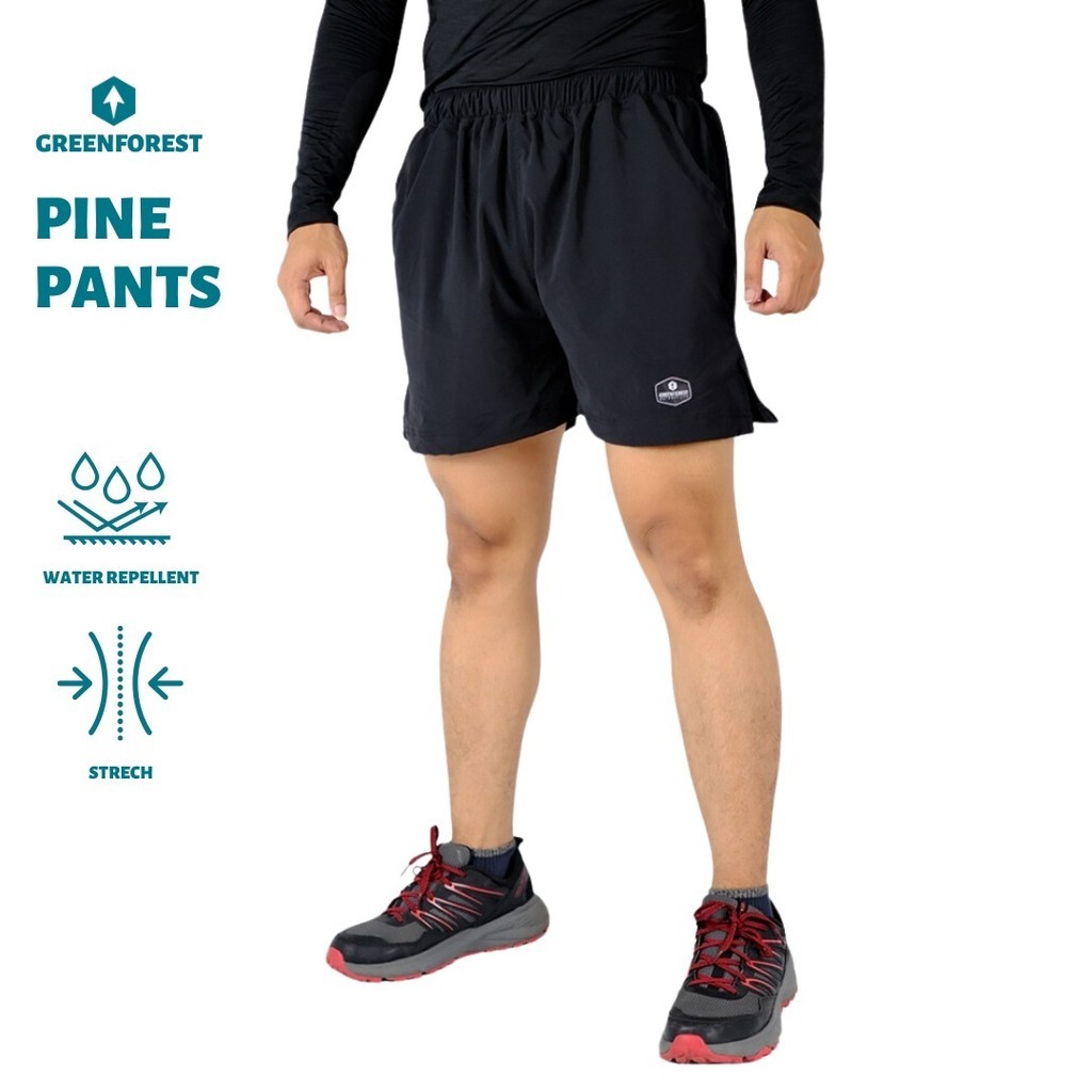 Greenforest Pine Celana Running Pendek Quickdry Pria dan Wanita - Celana Lari Quickdry