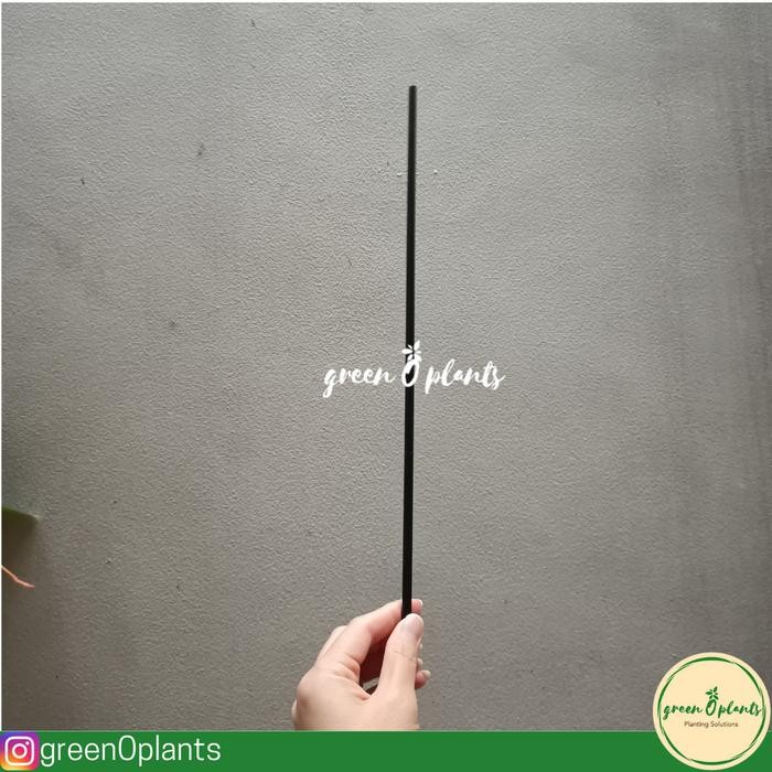 Turus Plastik Kecil Lurus Penyangga Support Tanaman - Plastik Hitam