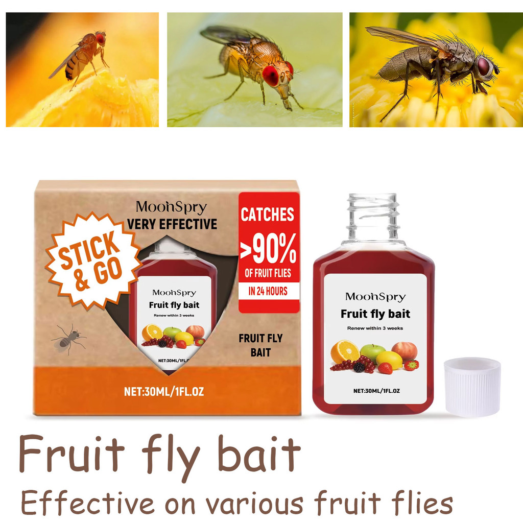 30ml Fruit Fly Bait Specially Formulated Odor for Attracting And Trapping Fruit Flies Home Garden Pe