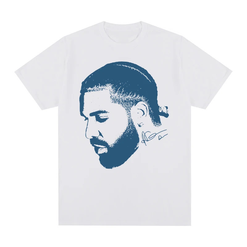 Musik Hip Hop Kaos Vintage Rapper Hip Hop Drake Kaos Kasual Retro Grafis Pria Kaos Baru Kaos Wanita 