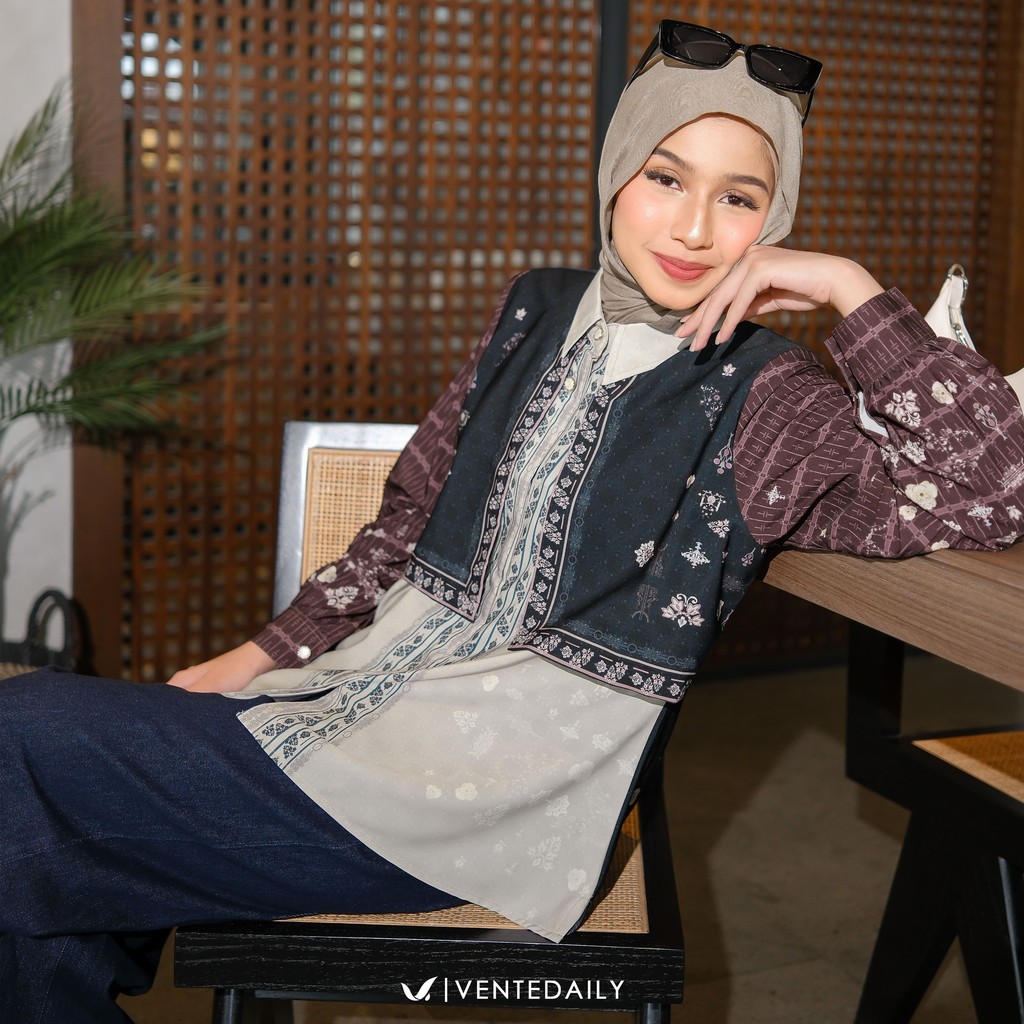 Terbaru Ventedaily - Kania Tunik Atasan Wanita Kekinian Jumbo Elegan Mewah Terbaru