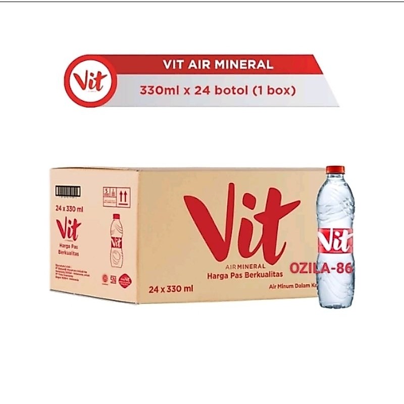 Vit Air Mineral Botol Mini 330ml isi 24 Botol 1Dus
