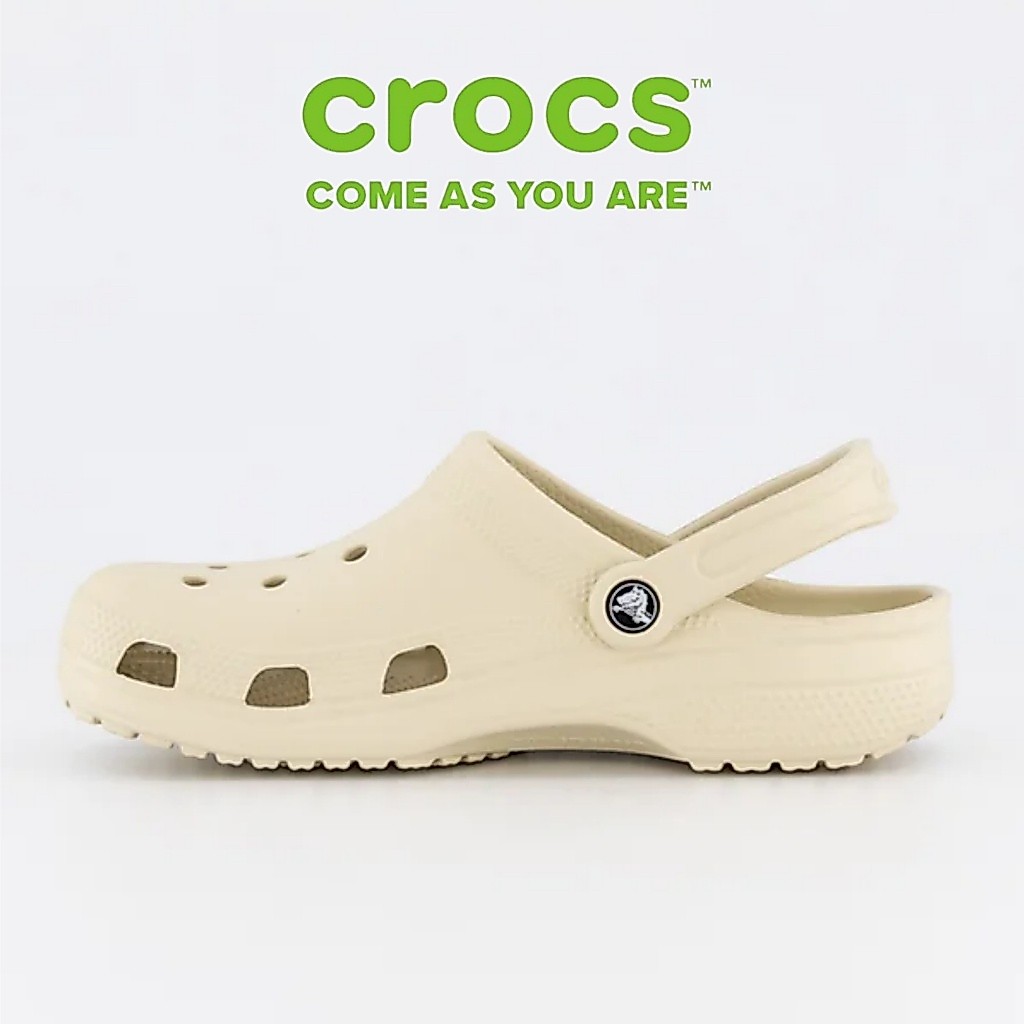 Original Crocs Unisex Classic Clog Sepatu  Bone / Crocs