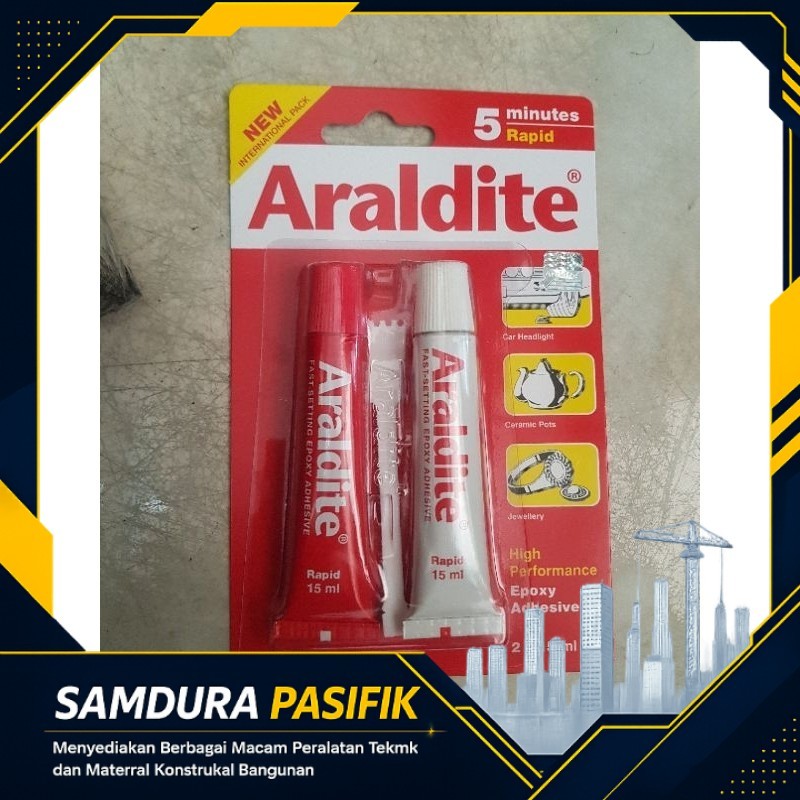 LEM ARALDITE MERAH / LEM 5 MENIT / LEM ARALDITE RAPID