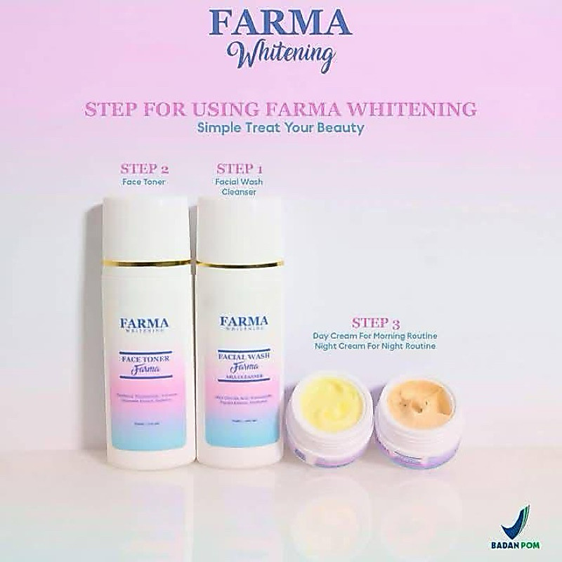 Skincare Farma BPOM Isi 4 Farma Whitening Farma Skincare Bpom Original
