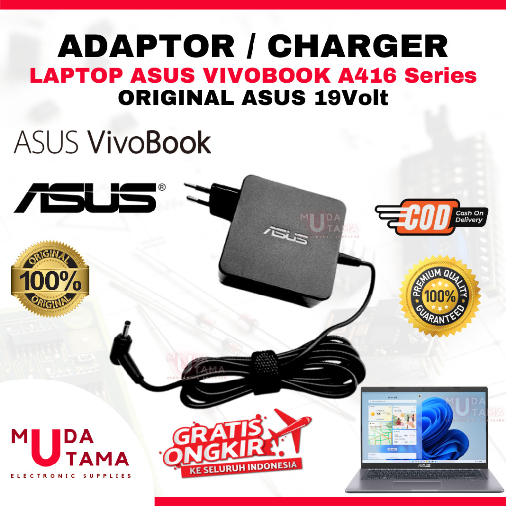 Adaptor Charger Laptop ASUS Vivobook A416 Series - Adaptor Laptop ASUS Vivobook A416 Series - Adapto