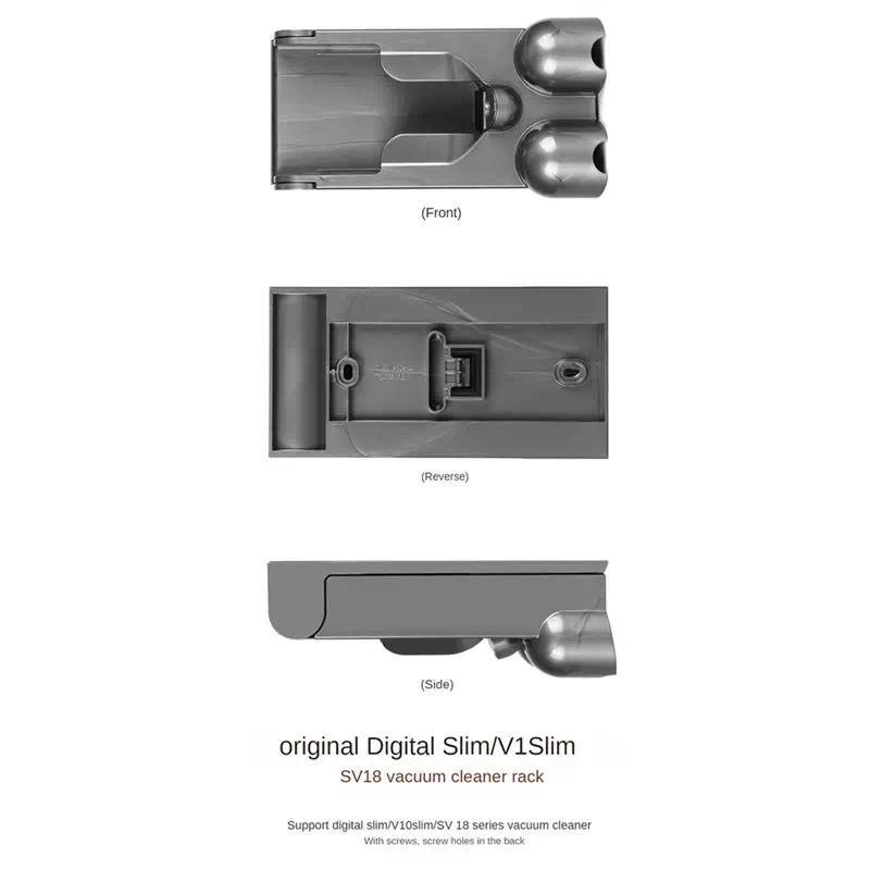 (A64E) Storage Bracket for Dyson V10 Slim/SV18 gital Slim Vacuum Cleaner Brush Head Tip Storage Exte