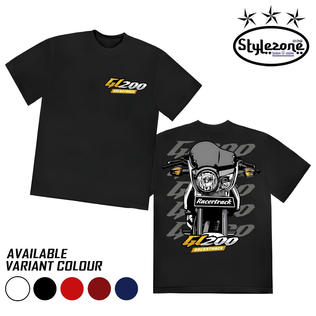 Tshirt Kaos Tiger GL200 Herex Atasan Pria Lengan Pendek Simpel Keren Katun Combed