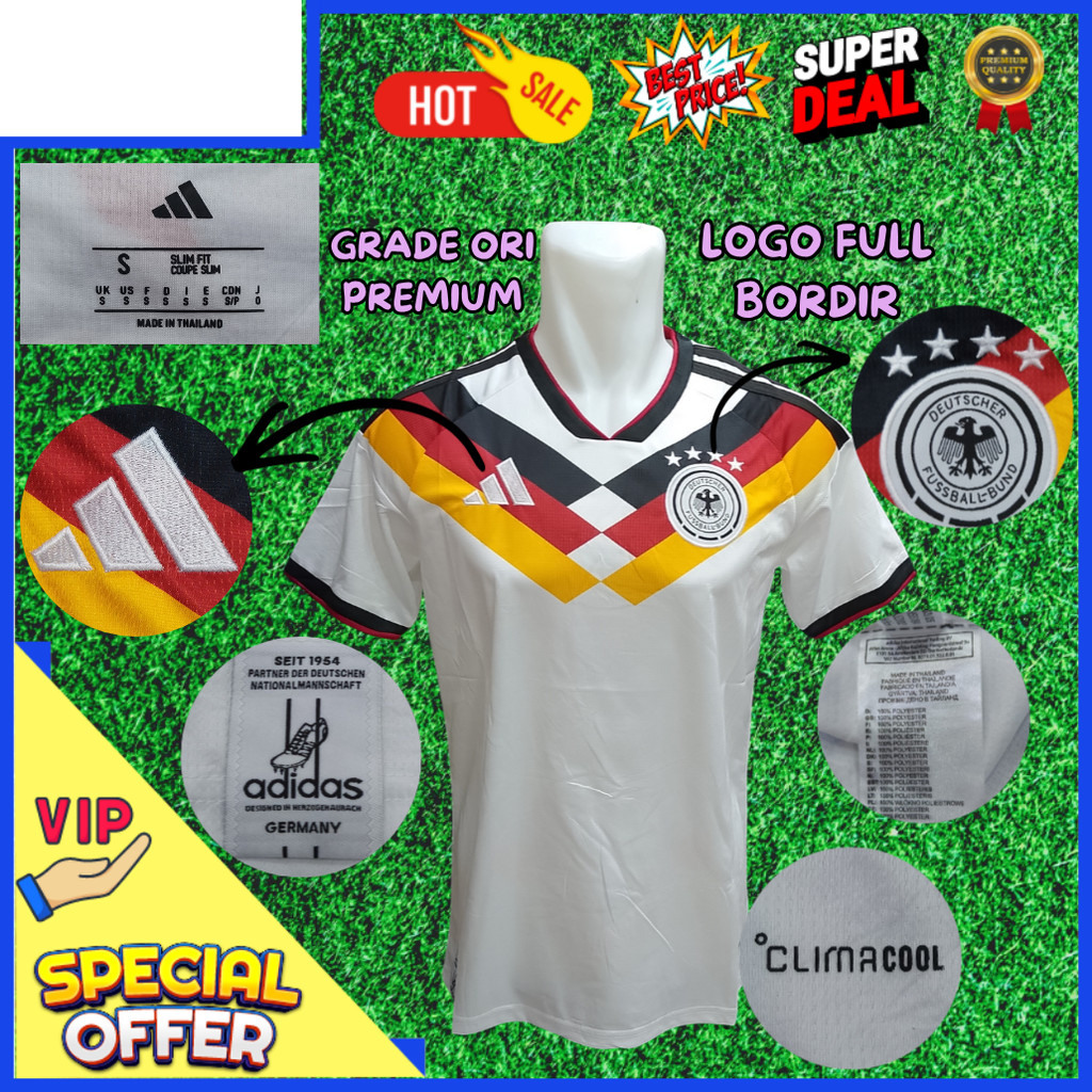 Jersey Jerman Piala Dunia 2026 Terbaru / Jersey Baju Bola Jerman Home 2026 Terbaru Premium
