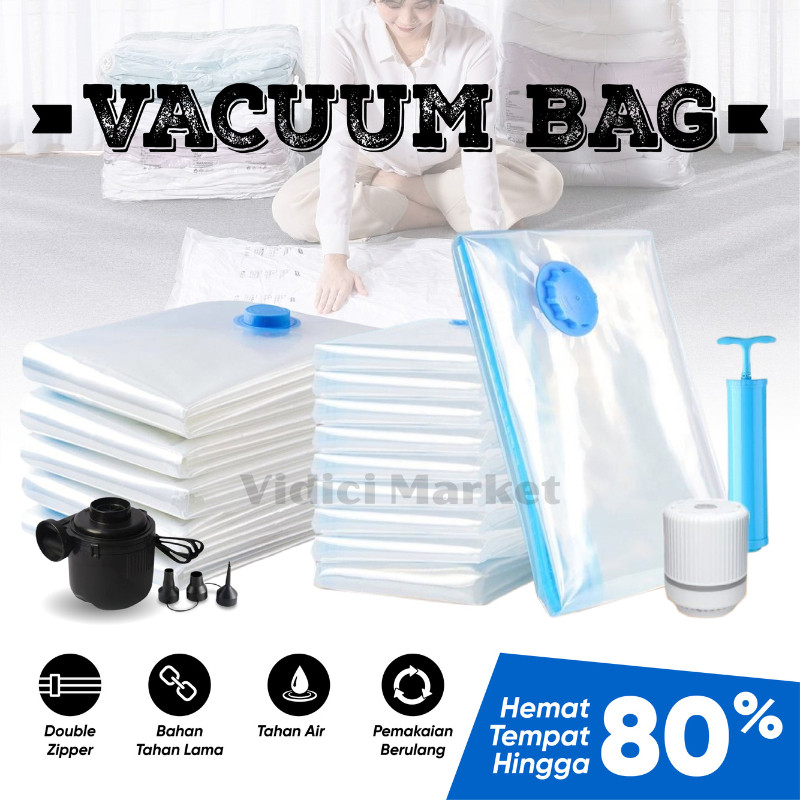 Vacum Plastik Korea/ Vakum Baju Pakaian 40X60,50X60,50X70,60X80,70X100,80X100,80X110,90X130