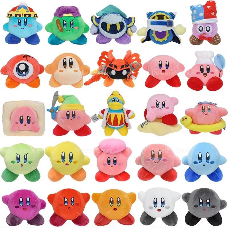 25 Styles Kawaii Star Kirby Grey Kirby Ghost Kirby Pink Blue Green Red Plush Toy Cute Star Kirby Hea