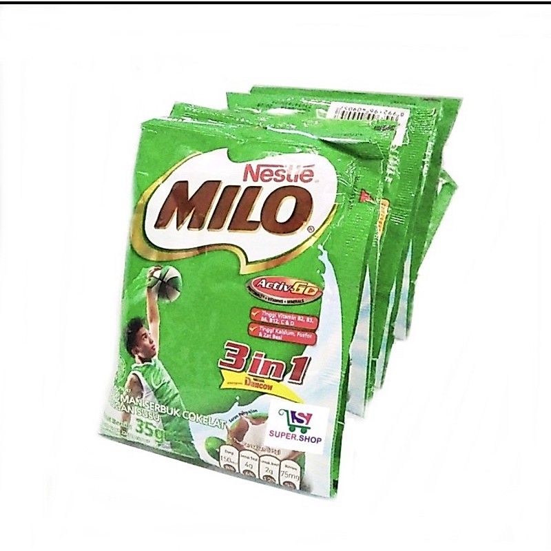 Milo 3 in 1 renceng isi 10 sachet / renteng 3in1