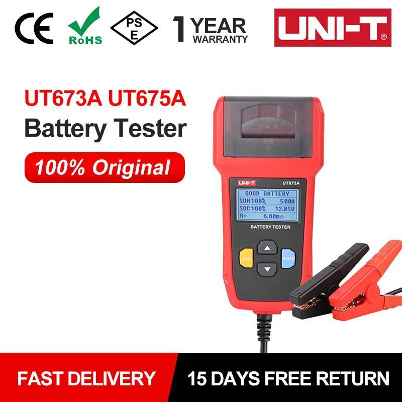 UNIT Car Battery Tester UT673A UT675A 12V 24V DC Load Tester Capacity Meter Battery Checker Charging