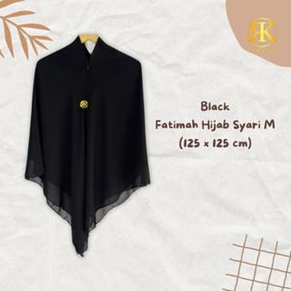 Raminka Fatimah Size M Hijab Instan Zipper Jilbab Segiempat Kerudung 2 Layer Bahan Ceruty BabyDoll U