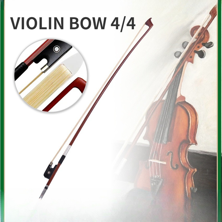 Bow Biola 4 4 Import Busur Biola Profesional Bahan Brazilwood Bulu Kuda Mongolia Kualitas Bagus