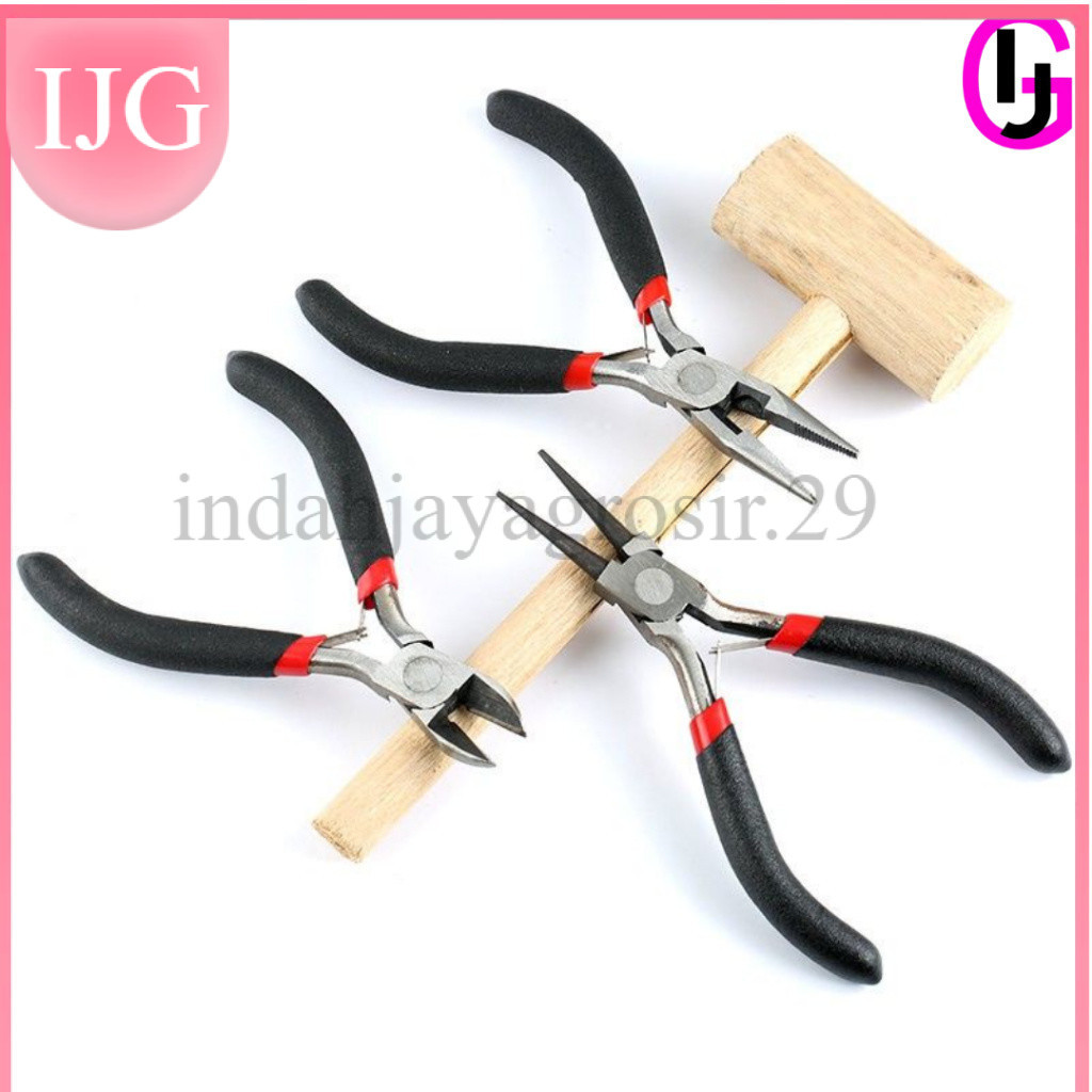Tang Set Isi 3 Tang Potong Jepit Putar Pliers Alat Kombinasi Tang Set Craft Tang Multifungsi