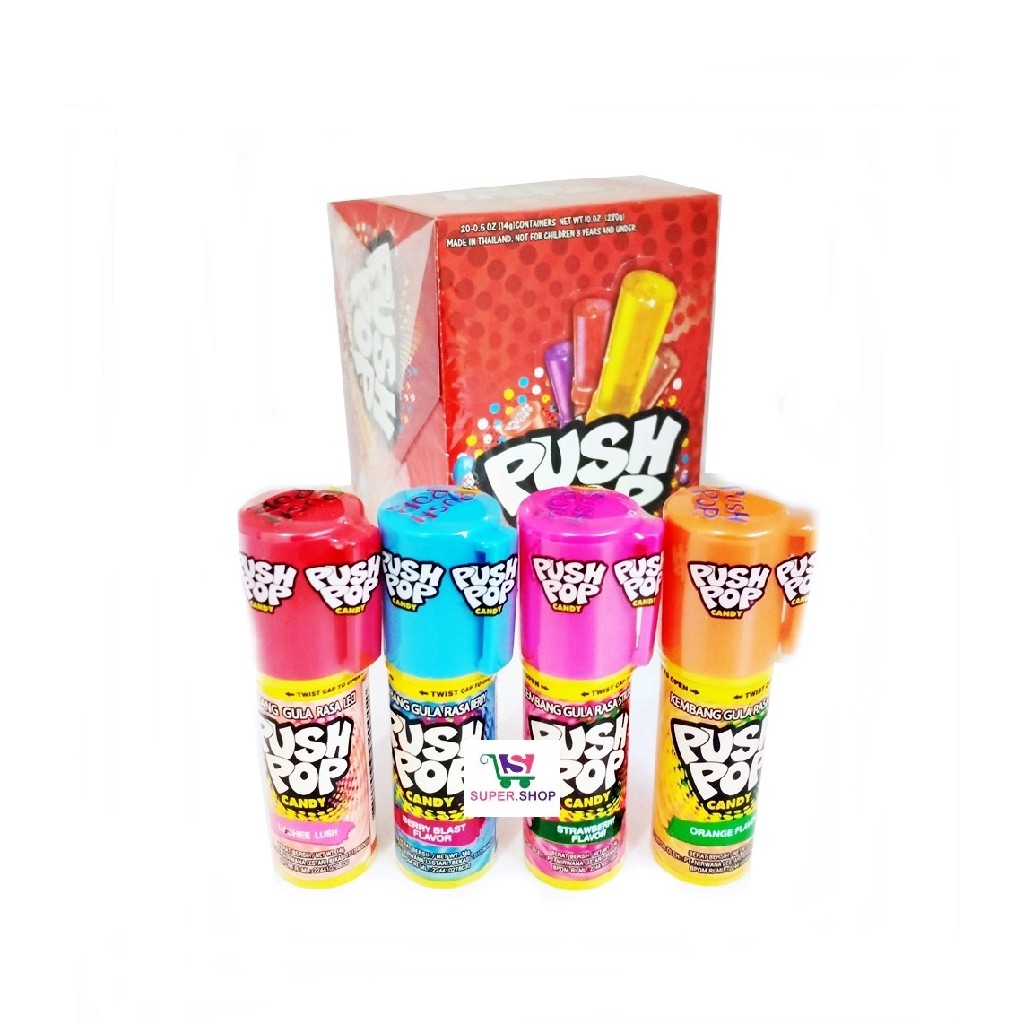 Permen Push Pop / Lipstik / Lipstick PACK (isi 20 pcs)