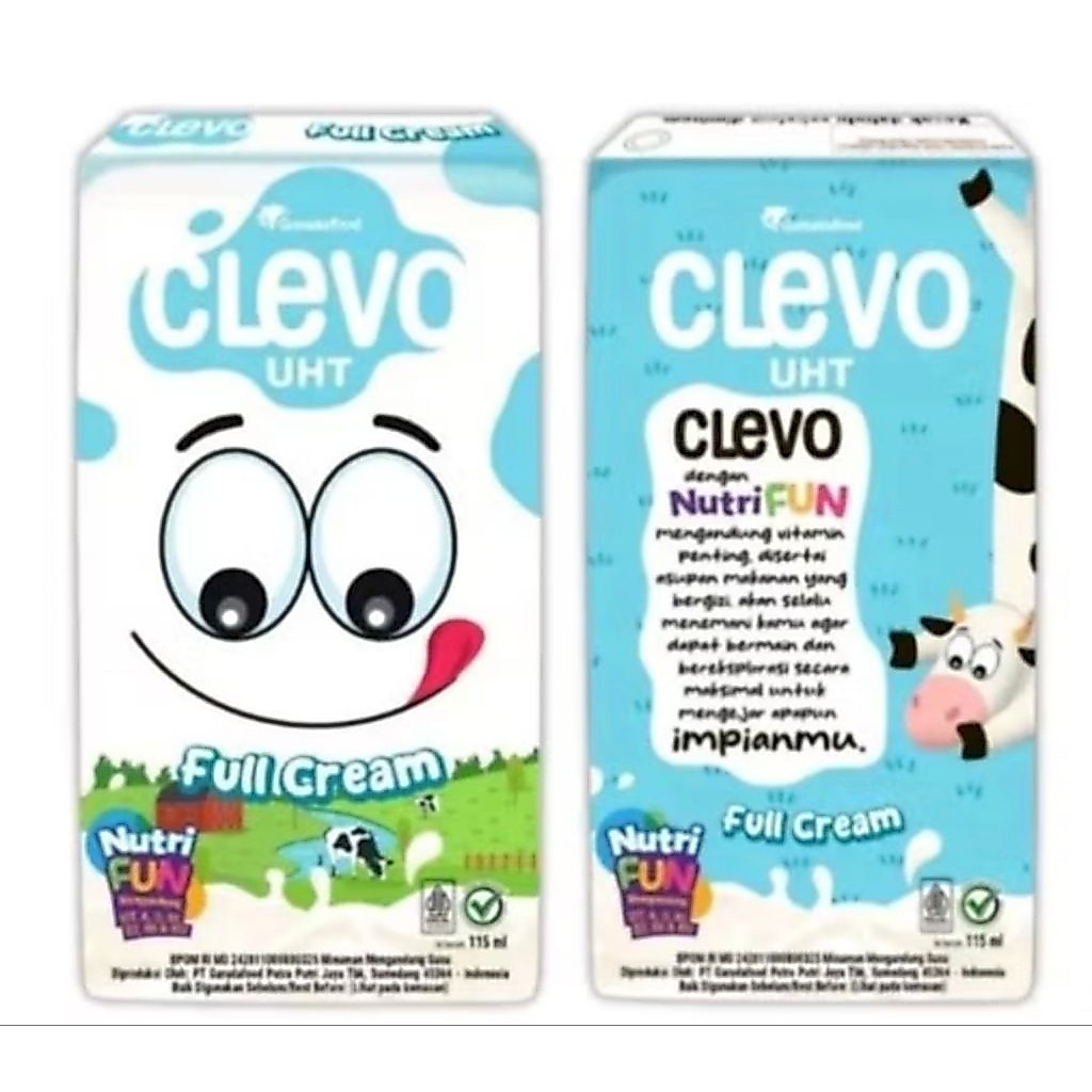 Susu uht clevo 115 ml per dus isi 40 pcs